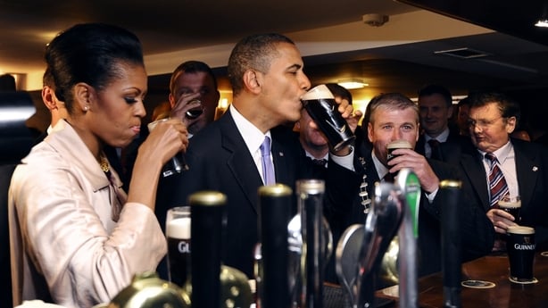 Barack Obama also visited his ancestral home of Moneygall, Co Offaly