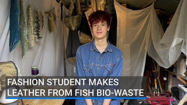 Fashion student Oscar Canavan Doyle has been creating his own sustainable textiles