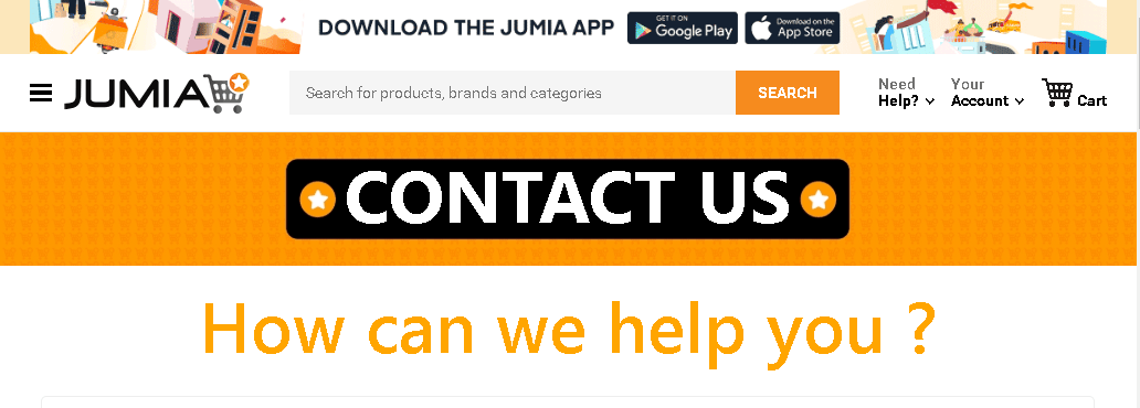 Contact Jumia Ghana customer service for help