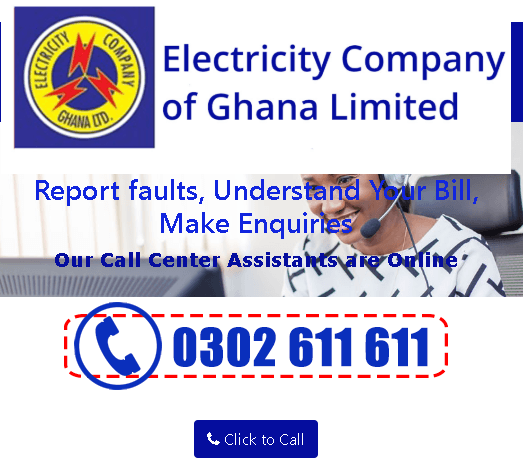 List Of ECG Customer Care Service Centers In Ghana With Contact Numbers