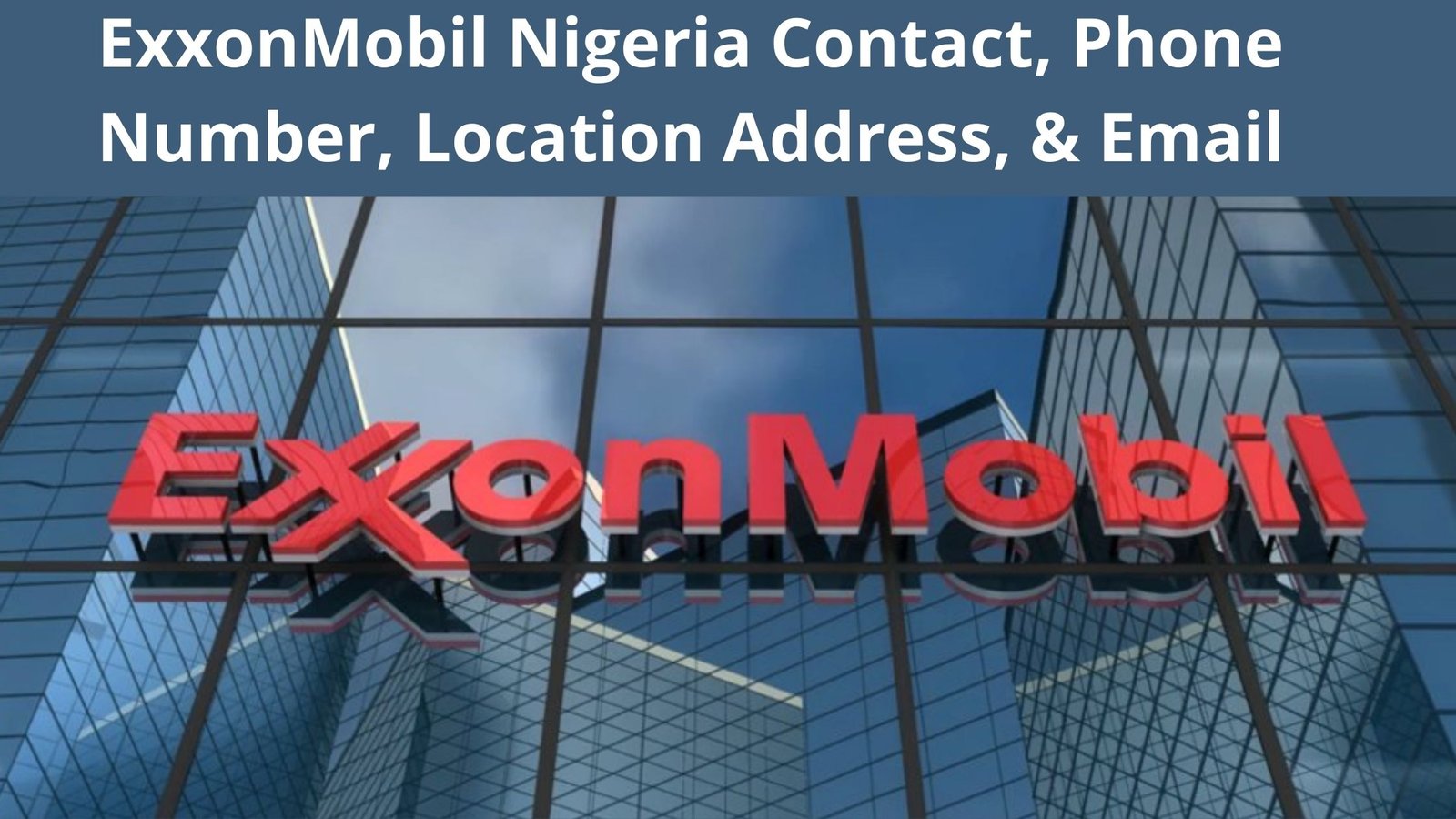 ExxonMobil Nigeria Contact