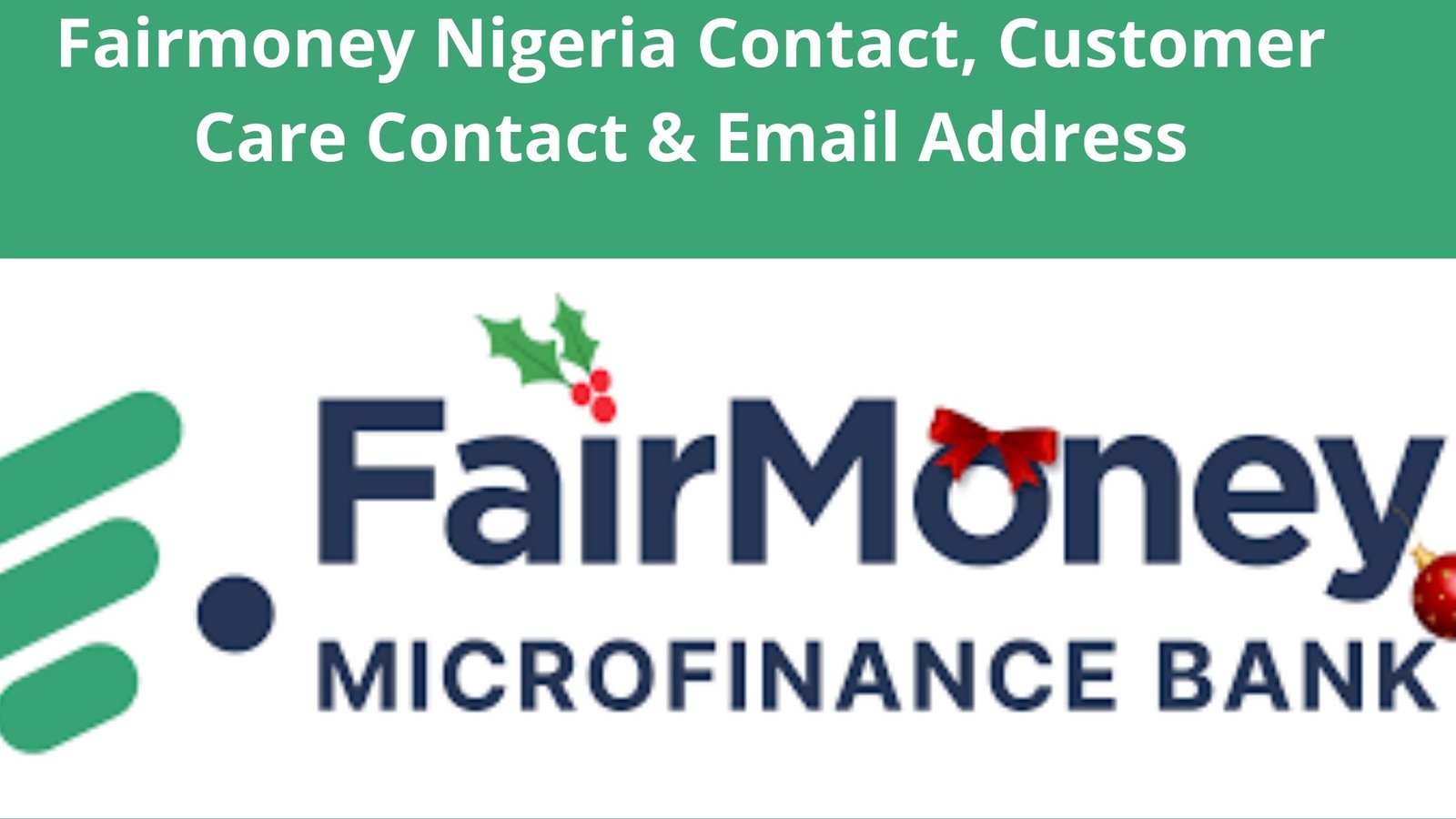 Fairmoney Nigeria Contact