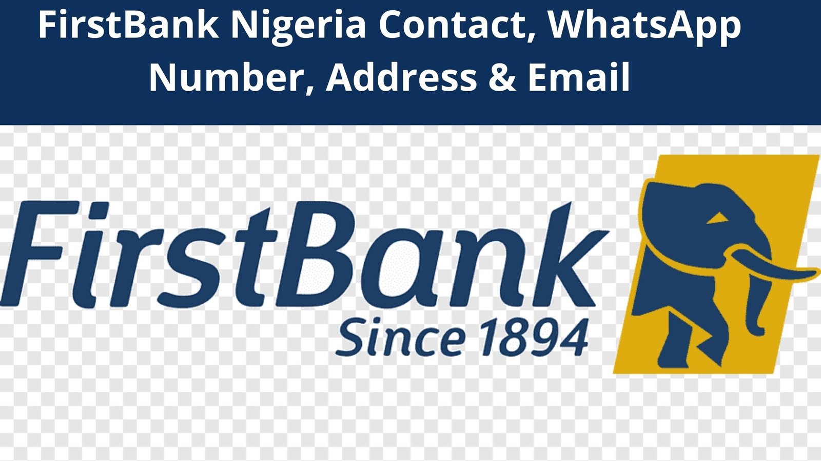 FirstBank Nigeria Contact