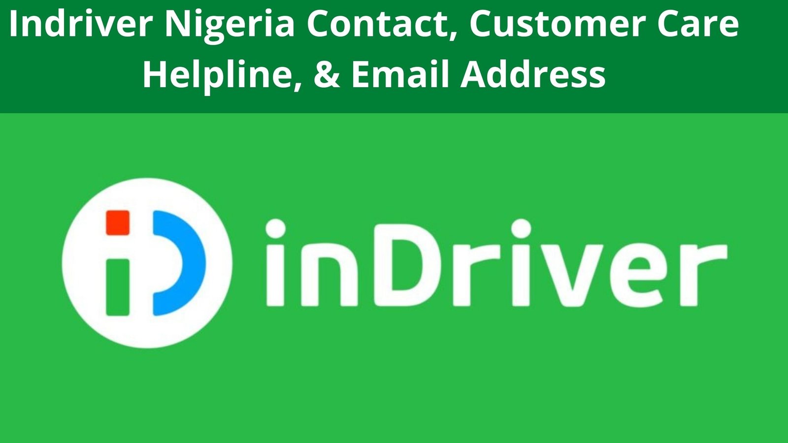 Indriver Nigeria Contact