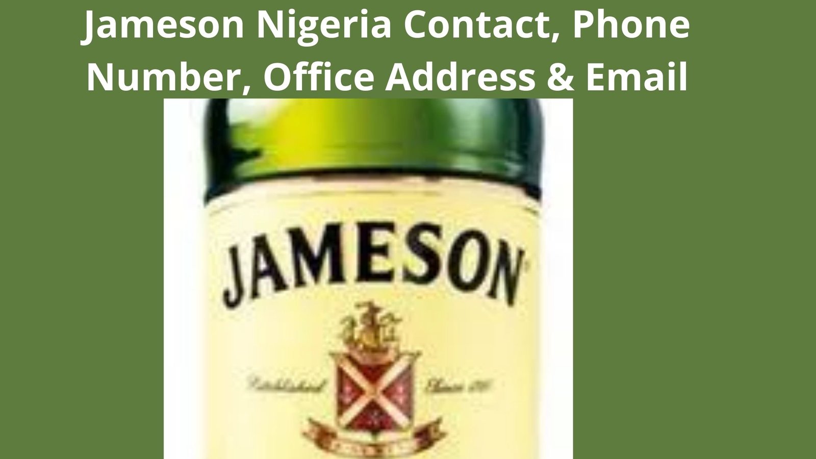 Jameson Nigeria Contact