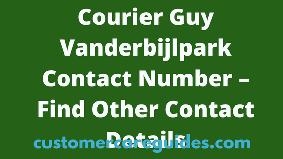 Courier Guy Vanderbijlpark Contact Details