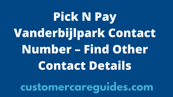 Pick N Pay Vanderbijlpark Contact Details